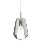 Lampe à Suspension en Verre et Fil Transparent Made in Italy - Trilly Viadurini