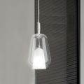 Lampe à Suspension en Verre et Fil Transparent Made in Italy - Trilly