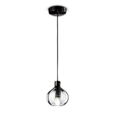 Lampe à suspension en verre en 2 finitions différentes fabriquée en Italie - Afoxe Viadurini