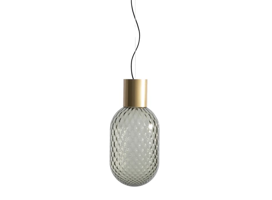 Lampe à suspension en verre fabriquée en Italie - Lucciola Viadurini