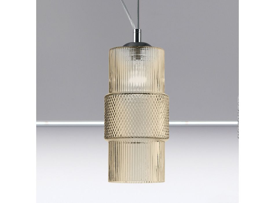 Lampe à Suspension en Verre Soufflé à Venise 15 cm - Satomi Viadurini