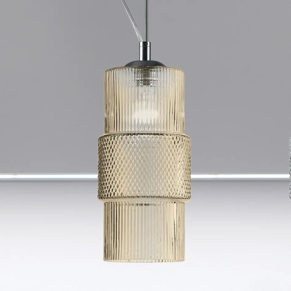 Lampe à Suspension en Verre Soufflé à Venise 15 cm - Satomi Viadurini