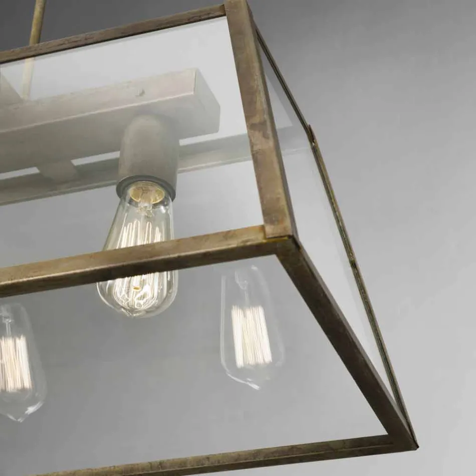 Lampe suspension industrielle 3 lumières Londres Il Fanale Viadurini
