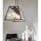 Lampe suspension industrielle 3 lumières Londres Il Fanale Viadurini