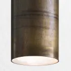 Lampe suspension industrielle Ø 10 cm Tournesols Il Fanale Viadurini