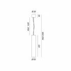 Lampe suspension industrielle Ø 10 cm Tournesols Il Fanale Viadurini