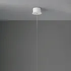 Lampe à Suspension Moderne avec Lumière LED en Métal Peint - Mélèze Viadurini