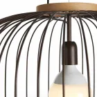 Lampe suspension contemporaine en acier Ø58xh.48xL.cavo100 Jana Viadurini