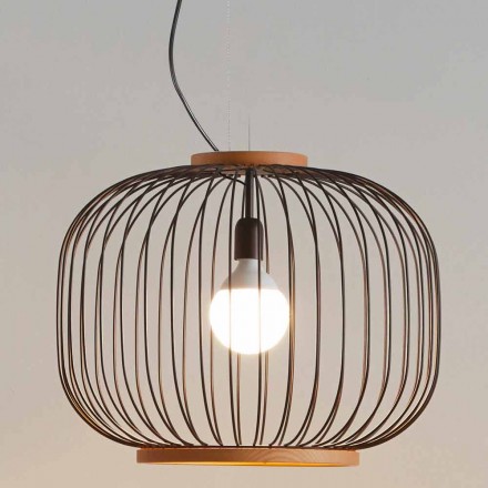 Lampe suspension contemporaine en acier Ø58xh.48xL.cavo100 Jana Viadurini