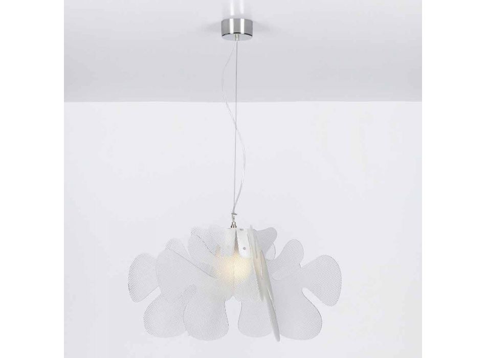 Lampe suspension contemporaine en méthacrylate, L.73 x P.73cm, Debora Viadurini