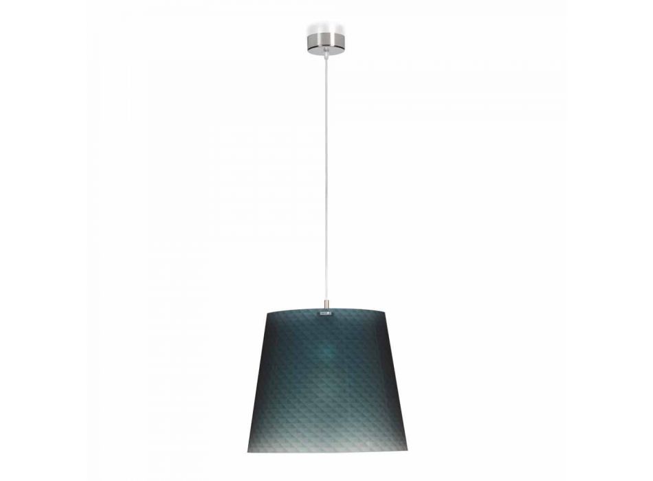 Lampe suspension contemporaine en polycarbonate, diamètre 42cm, Rania Viadurini