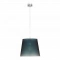 Lampe à suspension moderne en polycarbonate, diamètre 42cm, Rania