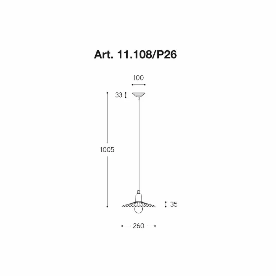 Lampe suspension contemporaine, la ligne Civetta Aldo Bernardi Viadurini