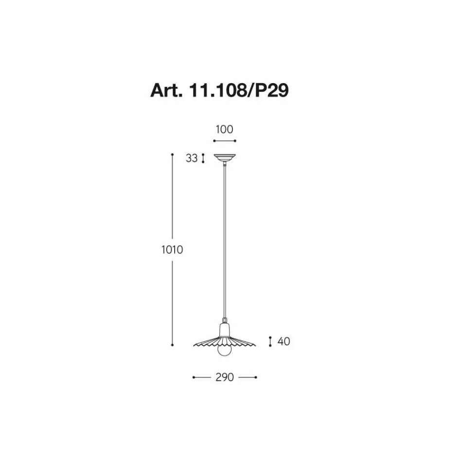 Lampe suspension contemporaine, la ligne Civetta Aldo Bernardi Viadurini