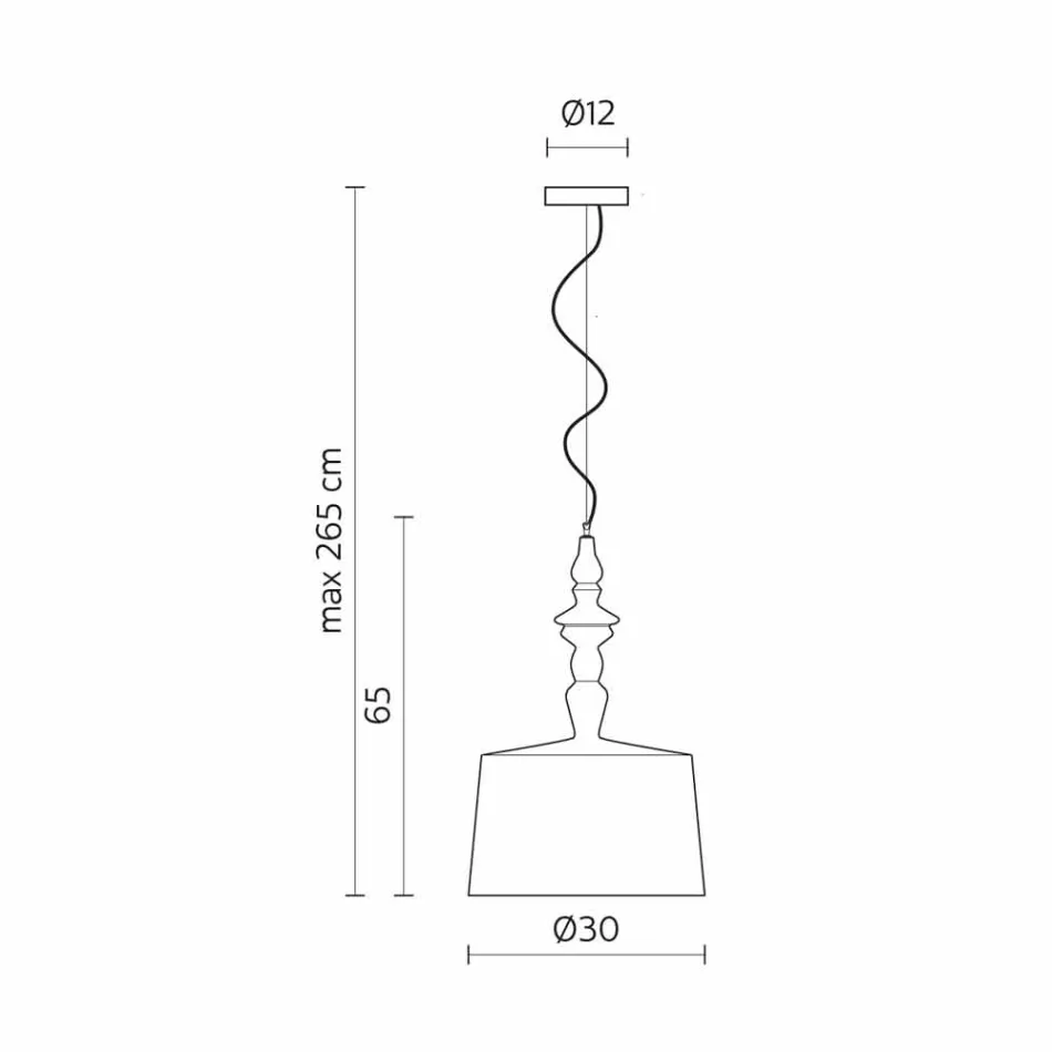 Abat-jour court en céramique blanche brillante - Cadabra Viadurini