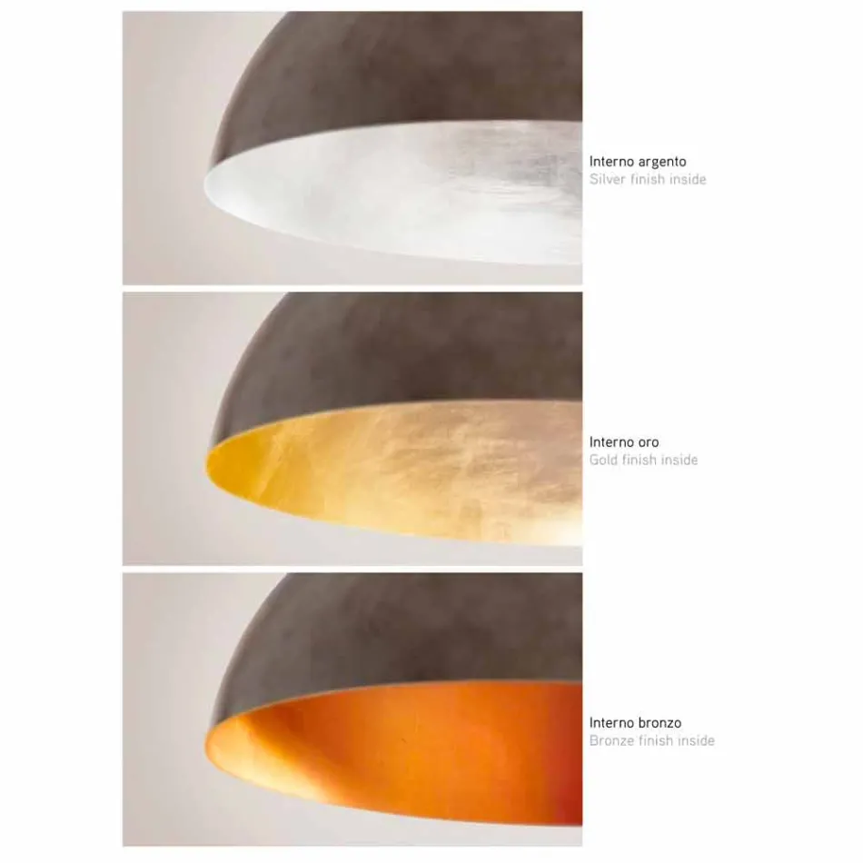 Lampe suspension petite acier Moonlight Viadurini