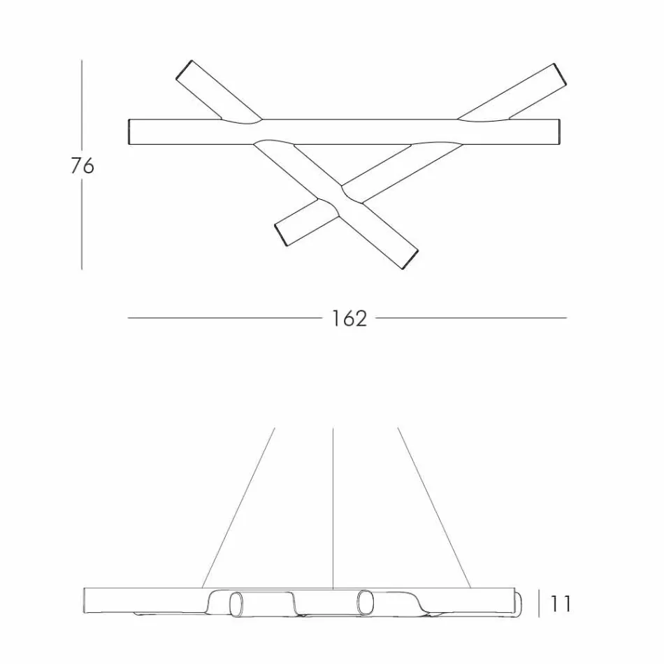 Lampe à suspension en polyéthylène White Slide Mesh produite en Italie Viadurini