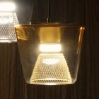 Lampe à suspension en métal et verre Made in Italy - Think Viadurini
