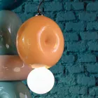 Lampe à suspension ronde en céramique fabriquée en Italie - Bumbum Viadurini