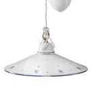 Lampe à Suspension Ups and Down en Céramique Décorée 2 Tailles - Asti Viadurini
