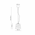 Lampe à Suspension de Salon en Verre Satiné Blanc 3 Dimensions - Doux Viadurini