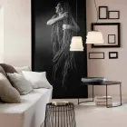 Lampe à Suspension de Salon en Verre Satiné Blanc 3 Dimensions - Doux Viadurini