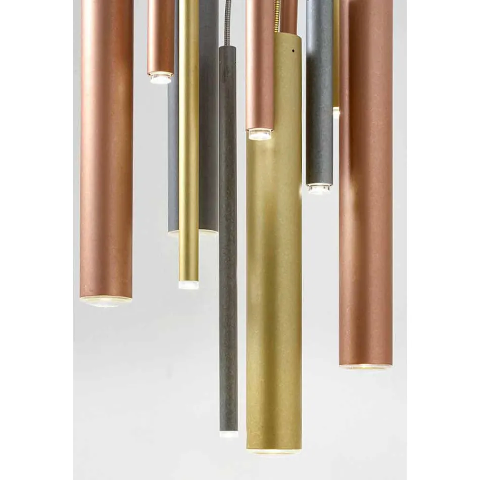 Suspension tubulaire moderne avec câble flexible - Tubò Aldo Bernardi Viadurini