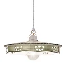 Suspension Vintage en Céramique et Fer Fait Main - Alessandria Viadurini