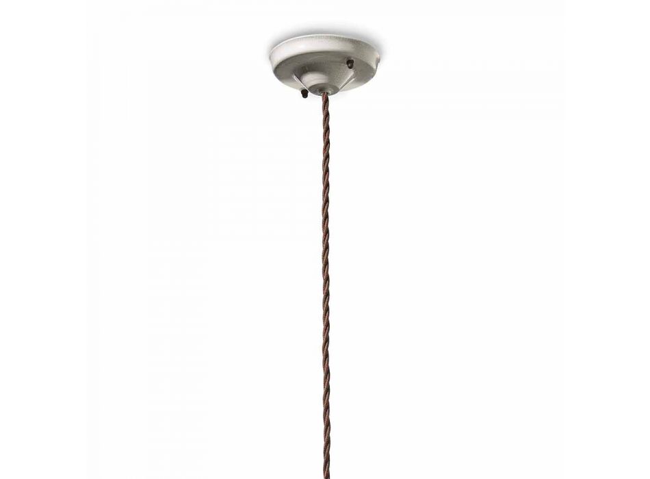 Hanging céramique de lampe et vintage métallique Janice Ferroluce Viadurini