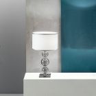 Lampe d'Appui Classique en Verre Artisan Italien et Métal - Memore Viadurini