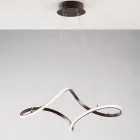 Lampe artisanale en verre et métal, fabriquée en Italie, pour salon et chambre - Pictor Viadurini