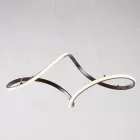 Lampe artisanale en verre et métal, fabriquée en Italie, pour salon et chambre - Pictor Viadurini