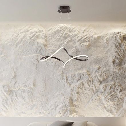 Lampe artisanale en verre et métal, fabriquée en Italie, pour salon et chambre - Pictor Viadurini