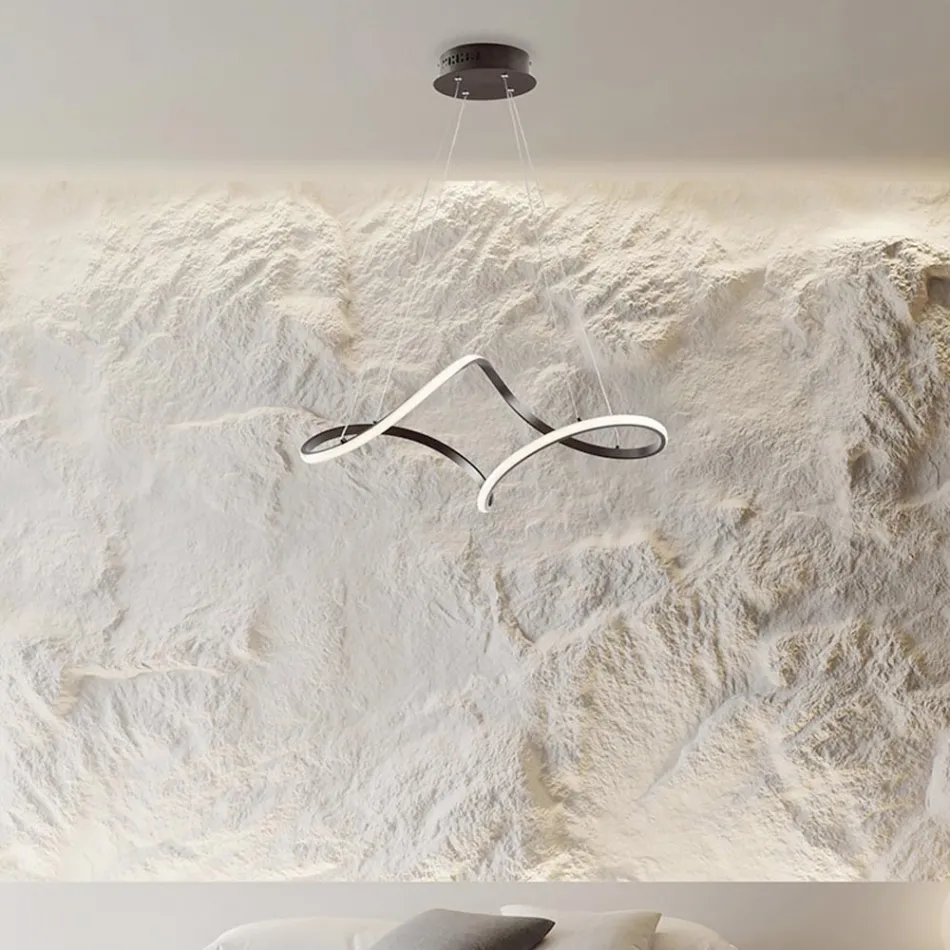 Lampe artisanale en verre et métal, fabriquée en Italie, pour salon et chambre - Pictor Viadurini