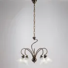 Lampe en verre et métal fabriquée à la main pour espaces raffinés – Cometa Viadurini