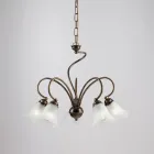 Lampe en verre et métal fabriquée à la main pour espaces raffinés – Cometa Viadurini