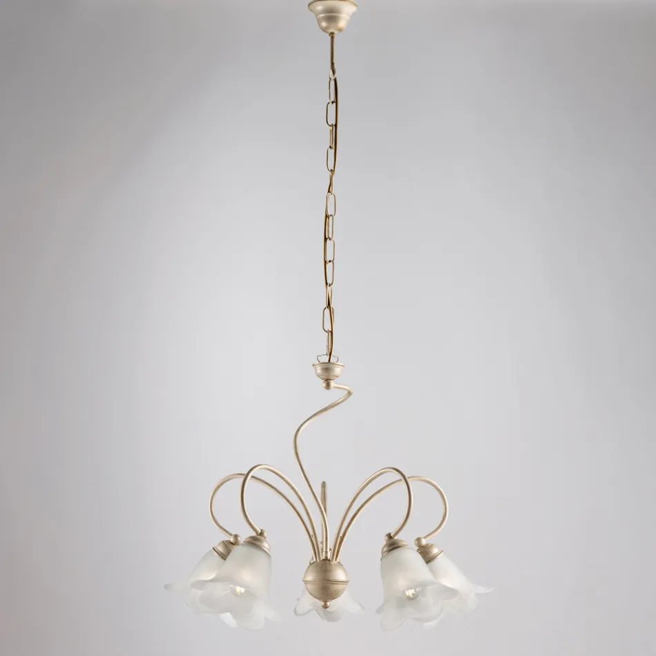 Lampe en verre et métal fabriquée à la main pour espaces raffinés – Cometa Viadurini