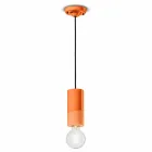 Lampe à suspension cylindrique en céramique colorée Made in Italy - Ferroluce Pi Viadurini