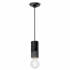 Lampe à suspension cylindrique en céramique colorée Made in Italy - Ferroluce Pi Viadurini