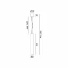 Lampe suspension cylindrique Ø8 Girasoli Il Fanale Viadurini