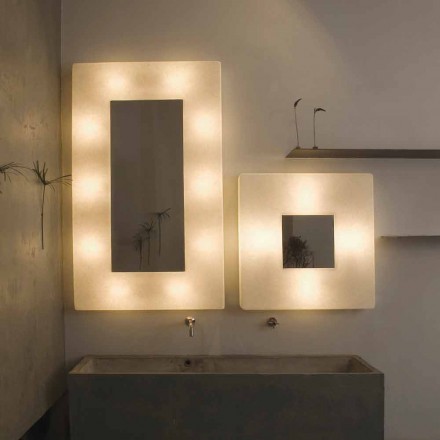 Applique design avec miroir In-es.artdesign Ego in nebulite Viadurini