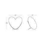 Lampe de table colorée Slide Love fabriquée en Italie Viadurini