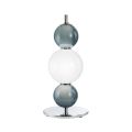 Lampe de table à trois lumières en verre et métal, fabriquée en Italie - Lumira