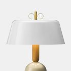 Lampe de Table en Aluminium et Laiton 3 Finitions Luxe - Bonton par Il Fanale Viadurini