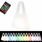 Lampe de table en plastique blanc de design moderne pour intérieur - Borsastar Viadurini