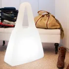 Lampe de table en plastique blanc de design moderne pour intérieur - Borsastar Viadurini