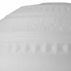 Lampe de table en verre satiné blanc et design moderne en métal - Morse Viadurini