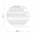 Lampe de table en verre satiné blanc et design moderne en métal - Morse Viadurini