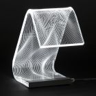 Lampe sur pied LED Acrylique Cristal Décoration Laser - Possett Viadurini