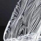 Lampe sur pied LED Acrylique Cristal Décoration Laser - Possett Viadurini